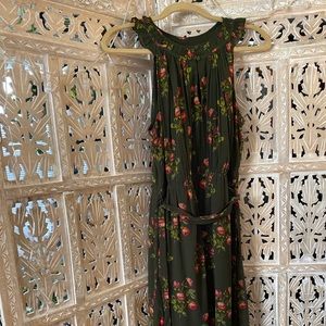 Point Sur floral midi dress